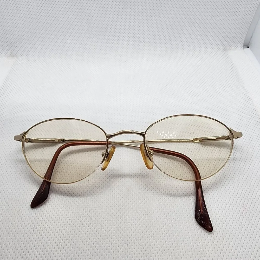 Brooks Brothers Gold & Brown Prescription Glasses Frames